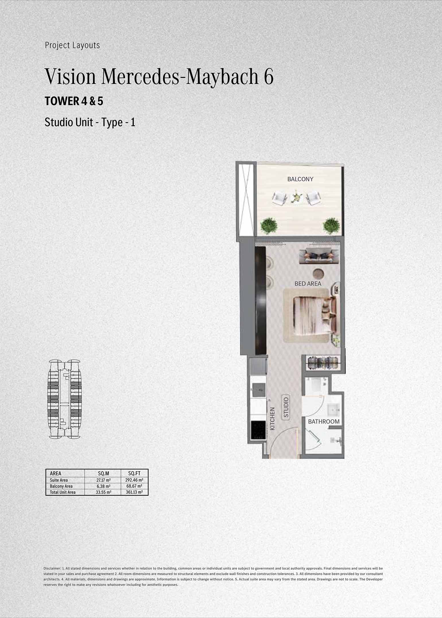 Binghatti Maybach 6 floor plan 1