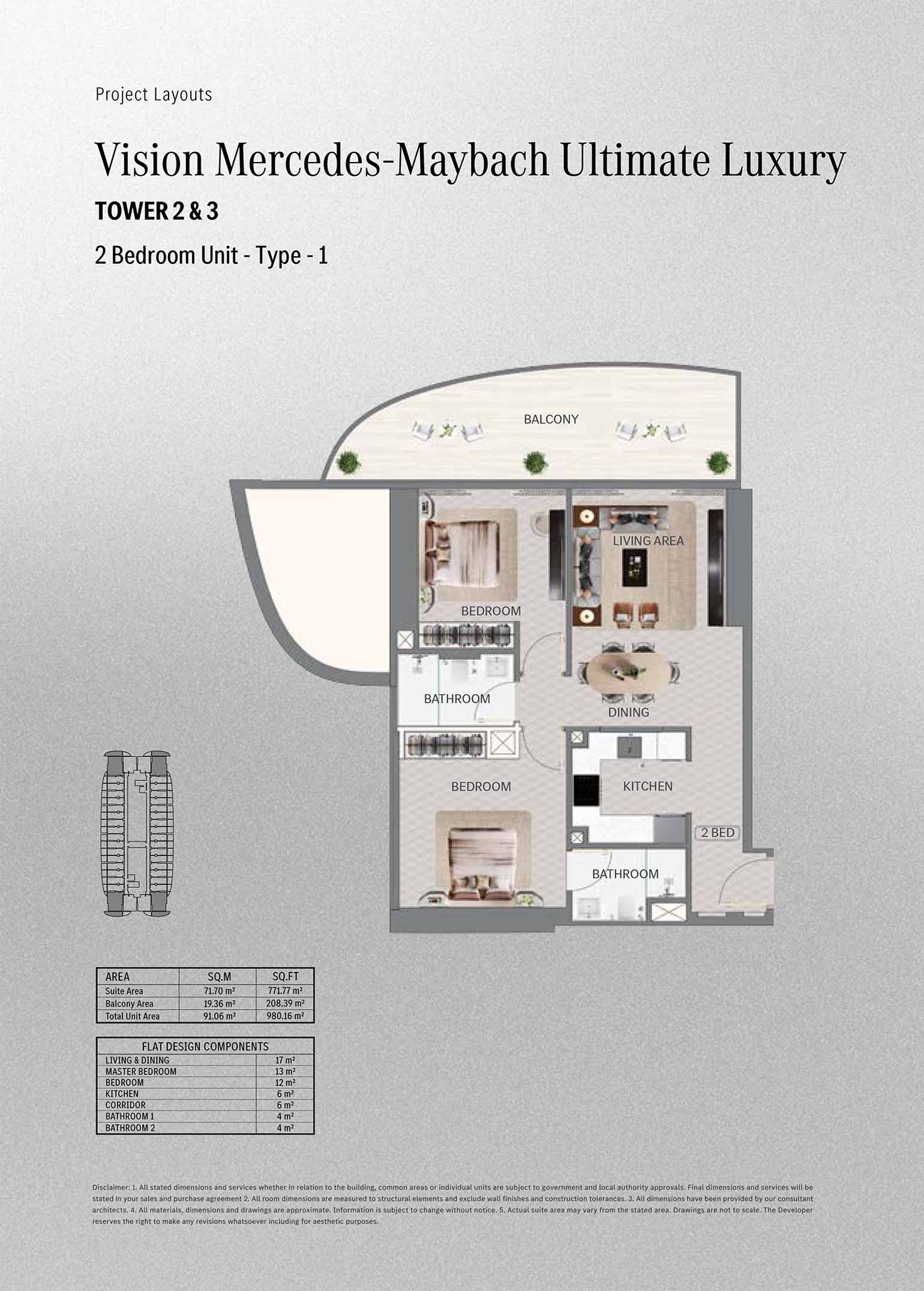 Binghatti Maybach Ultimate Luxury floor plan 3