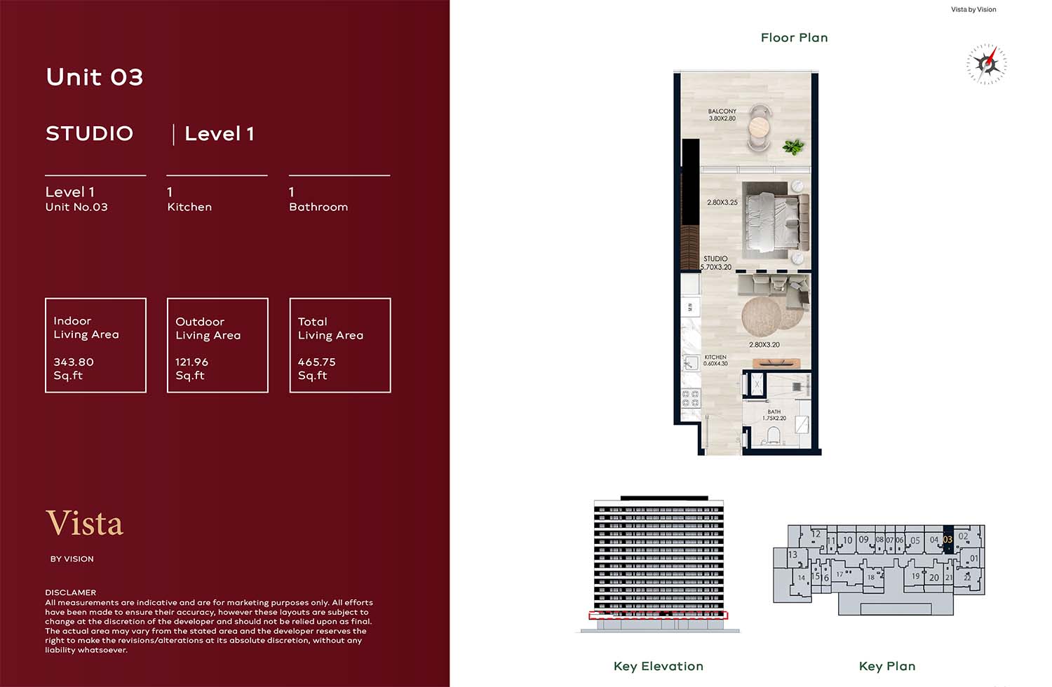 Vista by Vision floor plan 1
