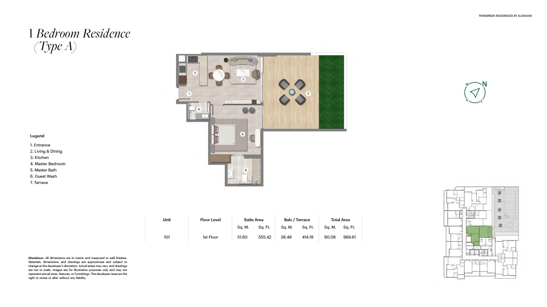Parkgreen Residences by Alishaan floor plan 1