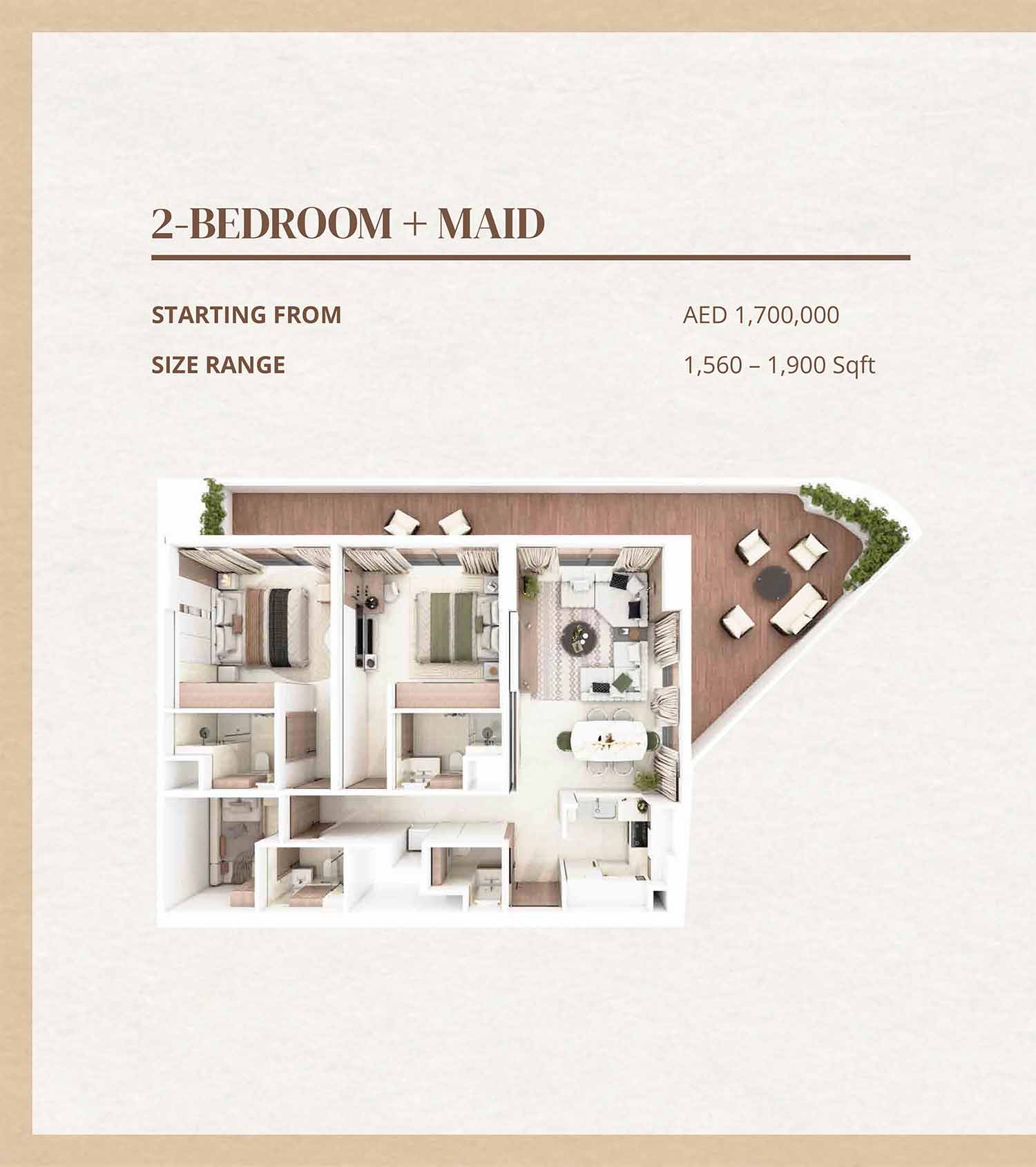 Barari Gate at Majan floor plan 3