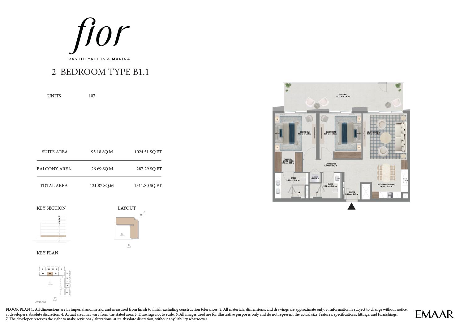 Fior at Rashid Yachts and Marina floor plan 2