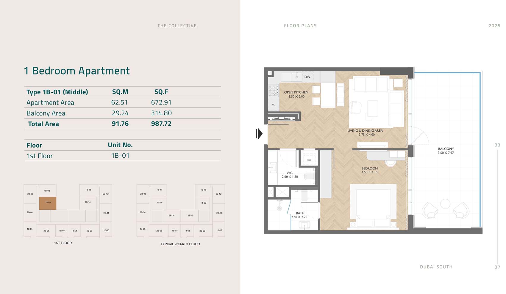 The Collective at Dubai South floor plan 1