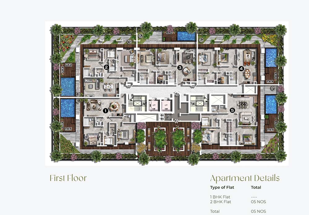 Al Ghaf 2 at Al Furjan floor plan 1