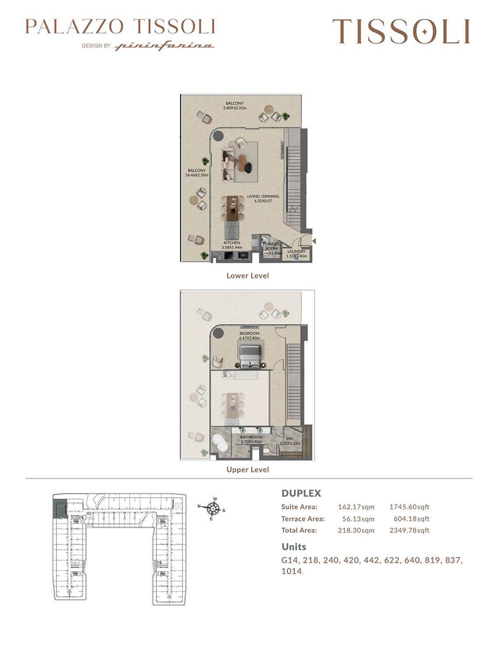Palazzo Tissoli at Al Marjan floor plan 3