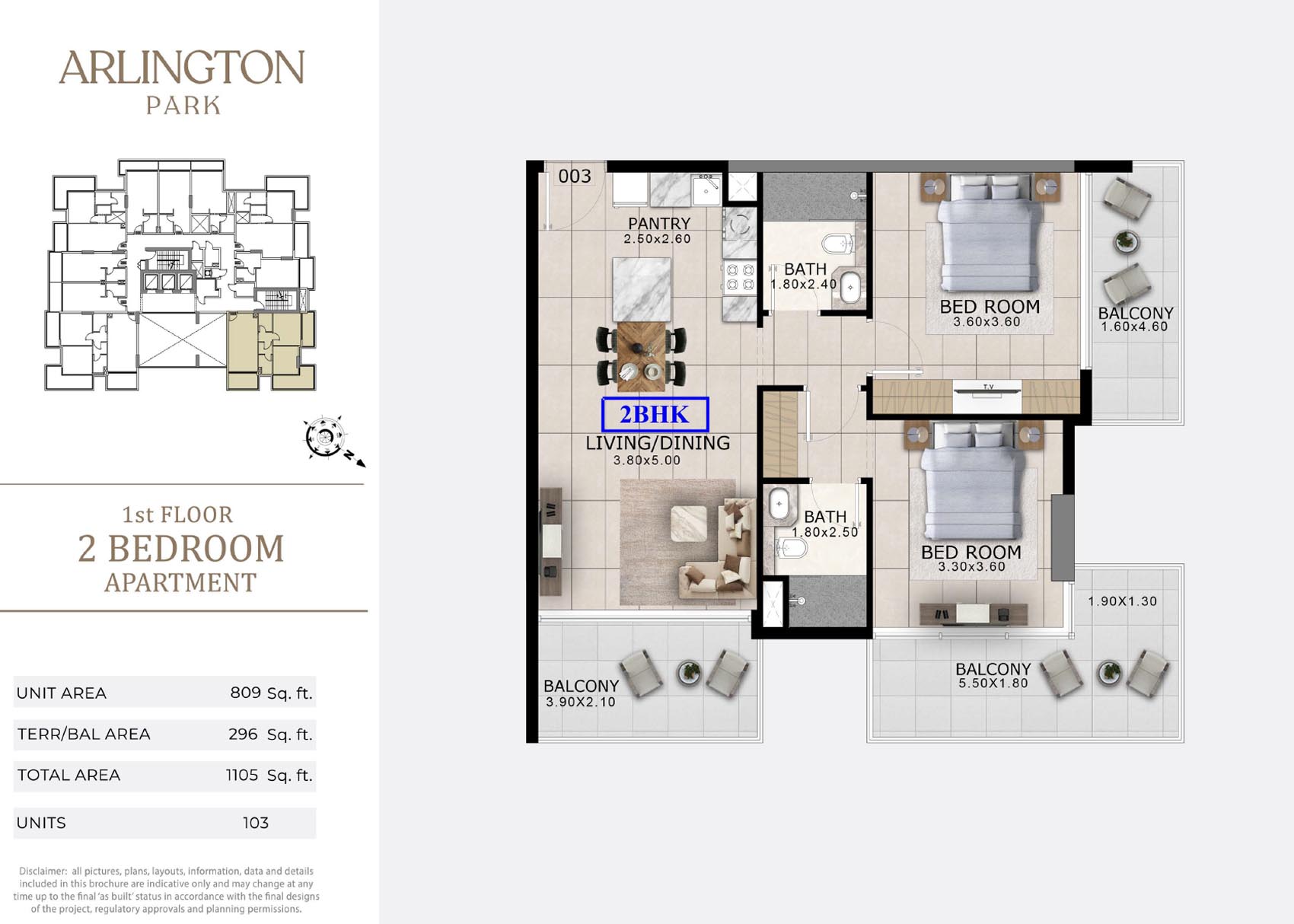 Arlington Park at DLRC floor plan 4