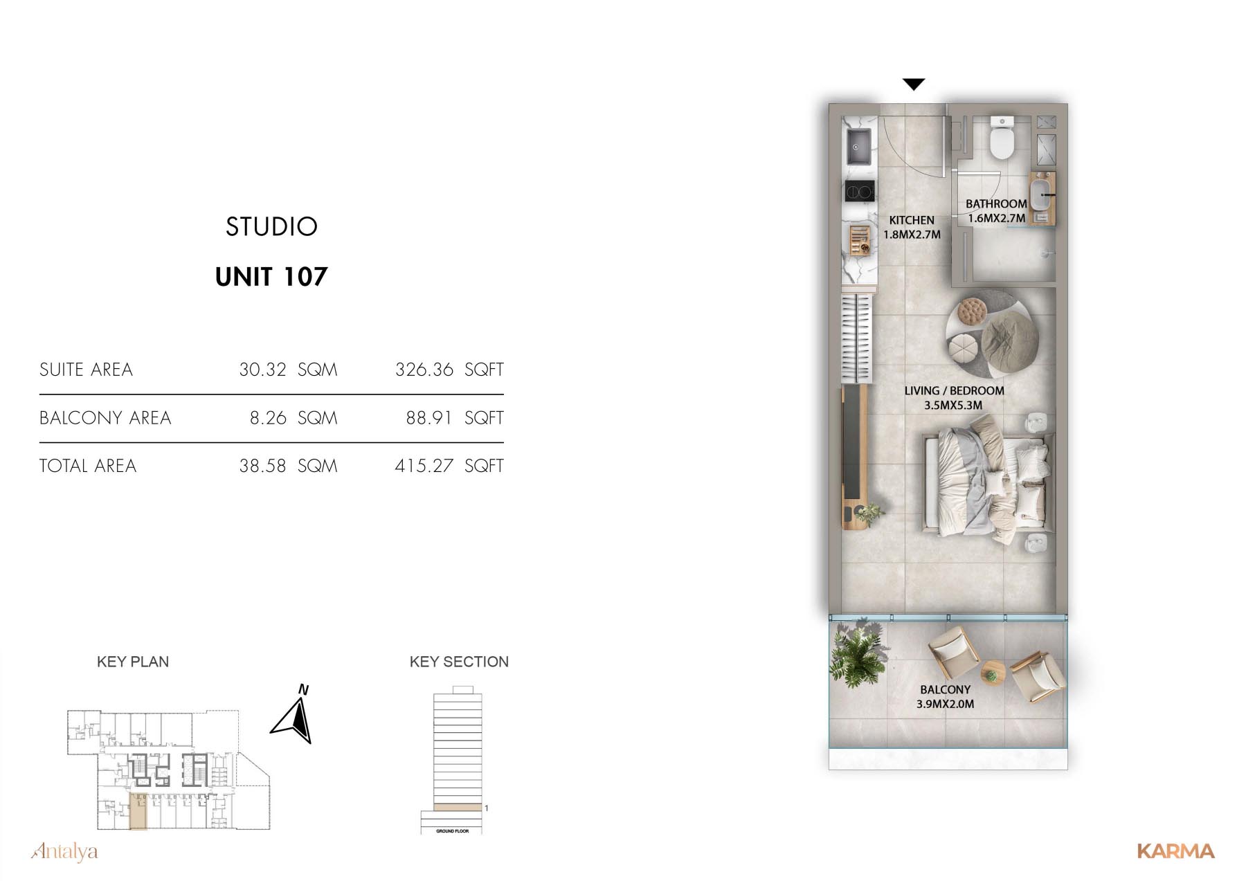 Antalya at Dubai Sports City floor plan 1