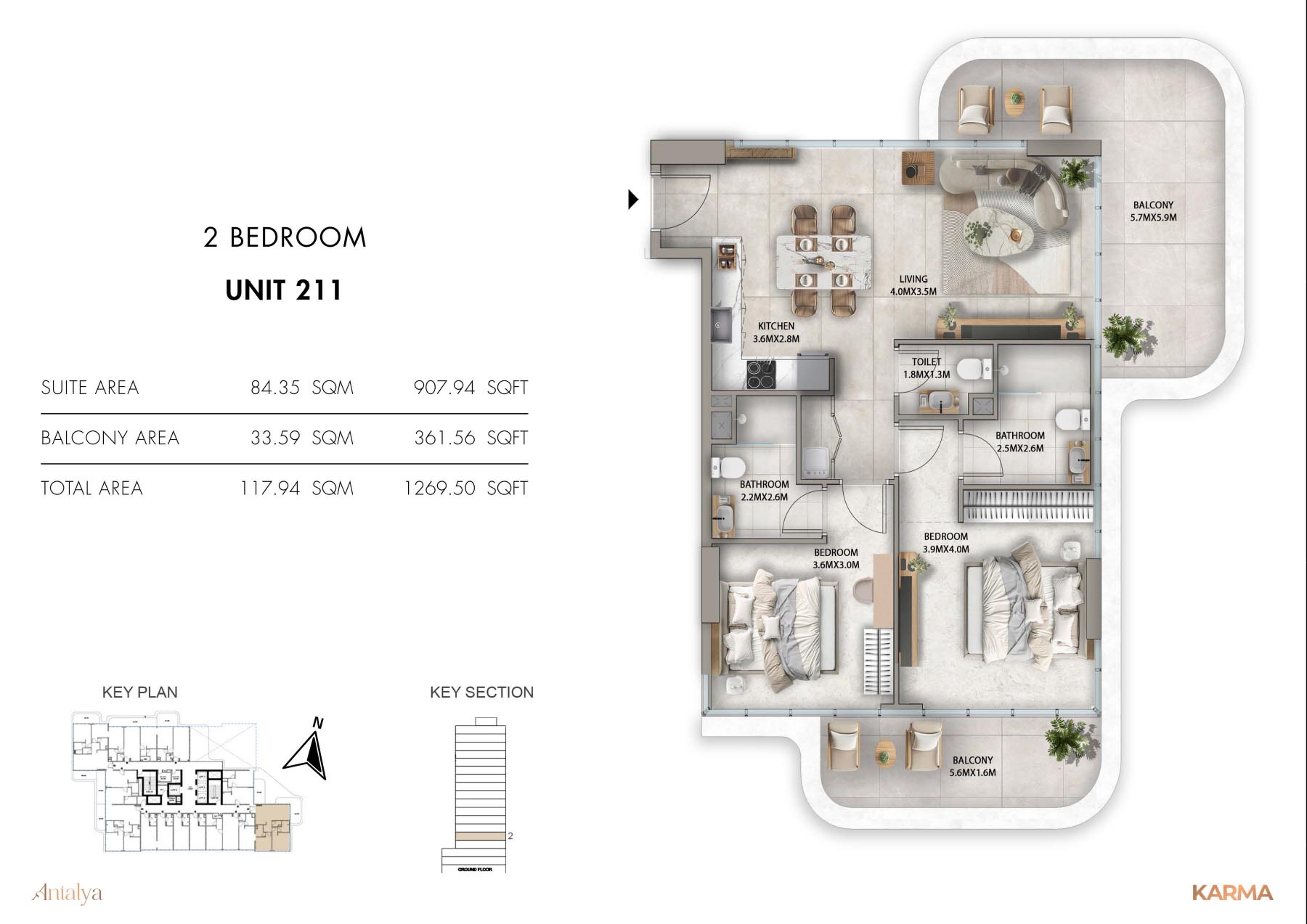 Antalya at Dubai Sports City floor plan 3