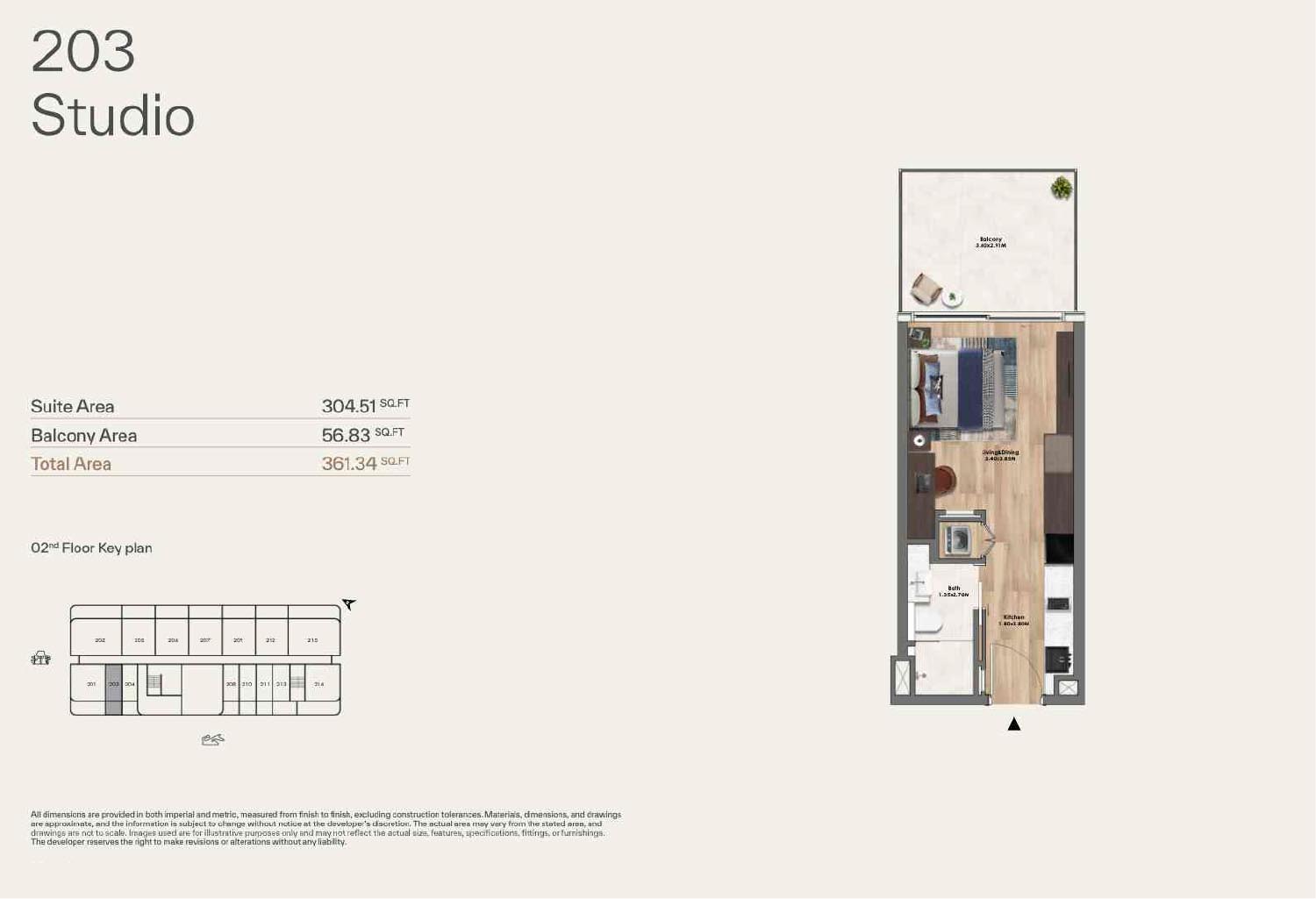 Velos Residence at Dubai Motor City floor plan 1