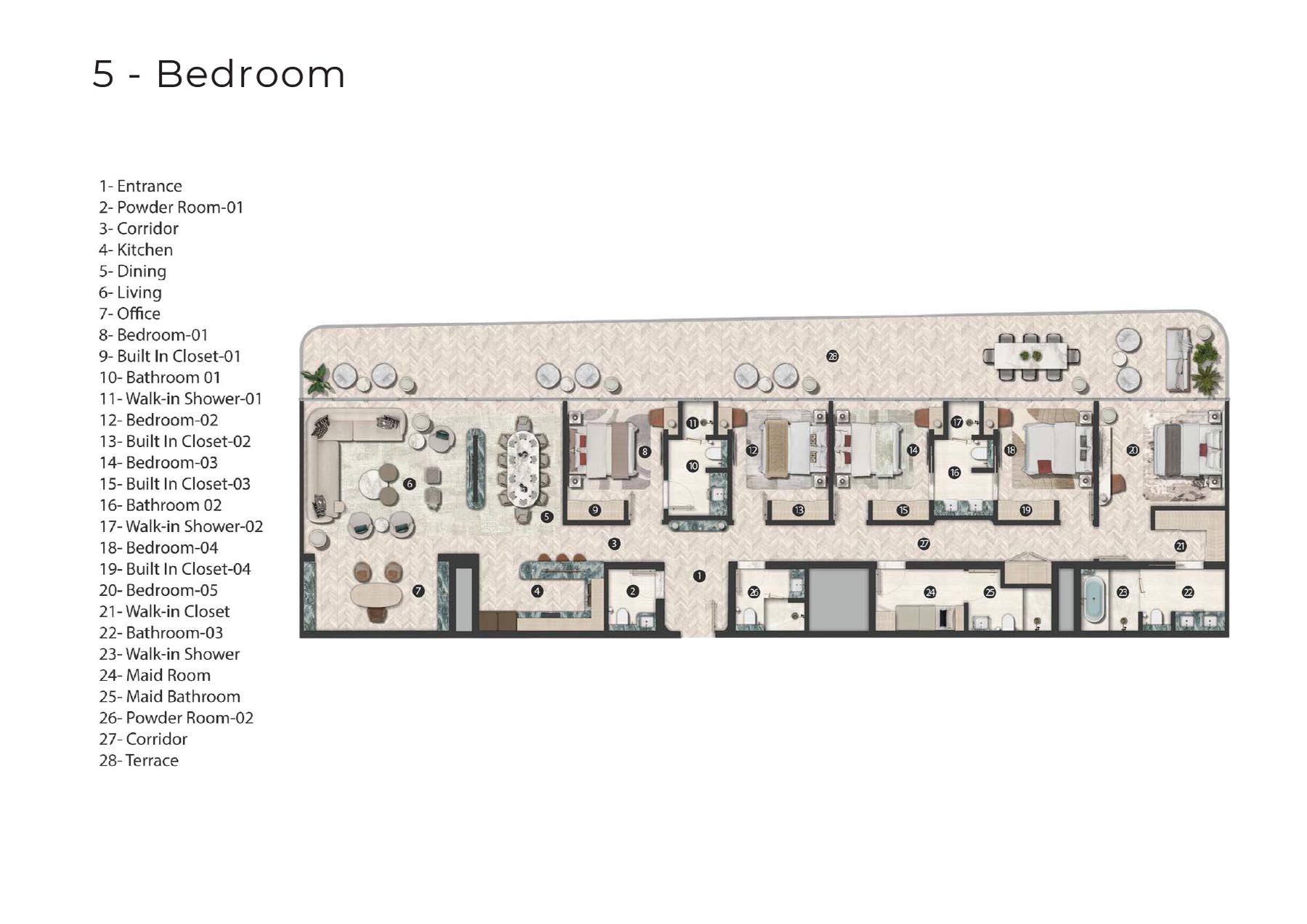 Hilton Residences at Al Raha floor plan 2