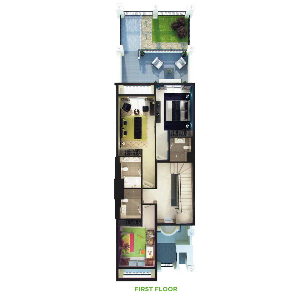 Bayti Townhomes floor plan 1