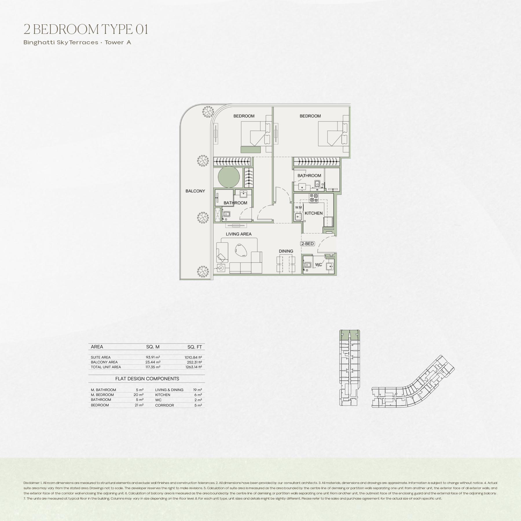 Binghatti Skyterraces floor plan 3