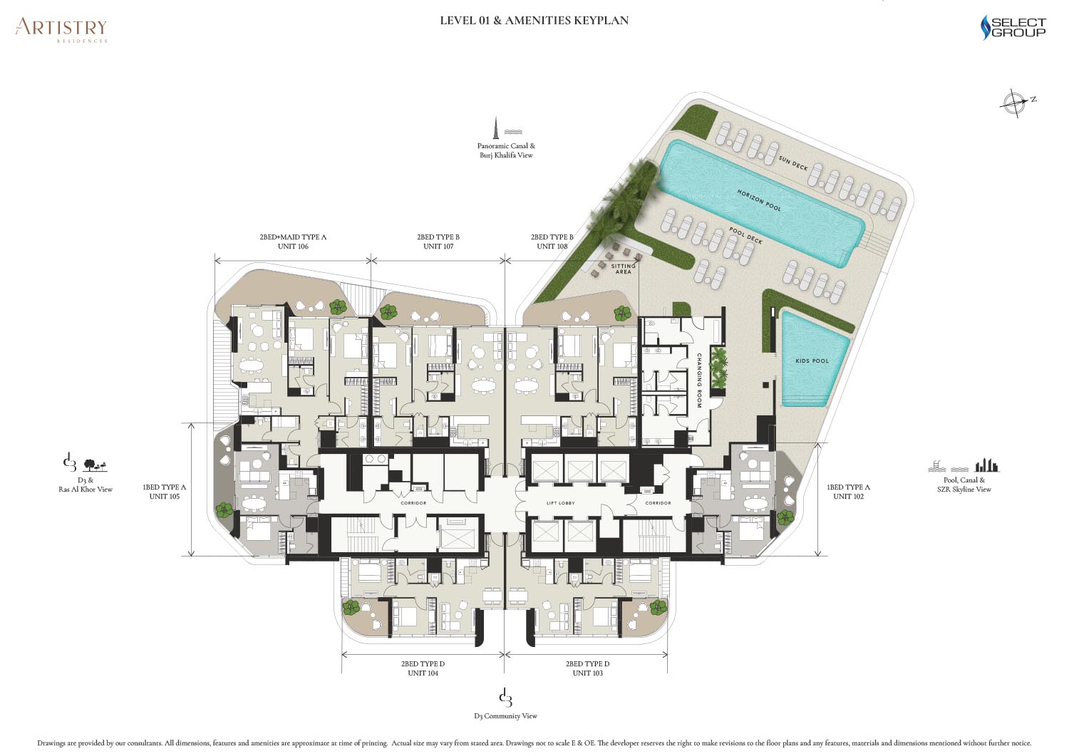 Artistry Two Residences at D3 floor plan 2