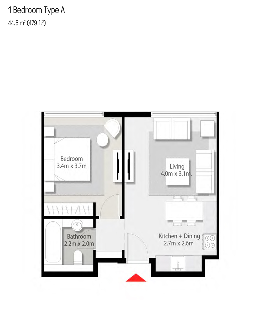 The Riff Apartments floor plan 2