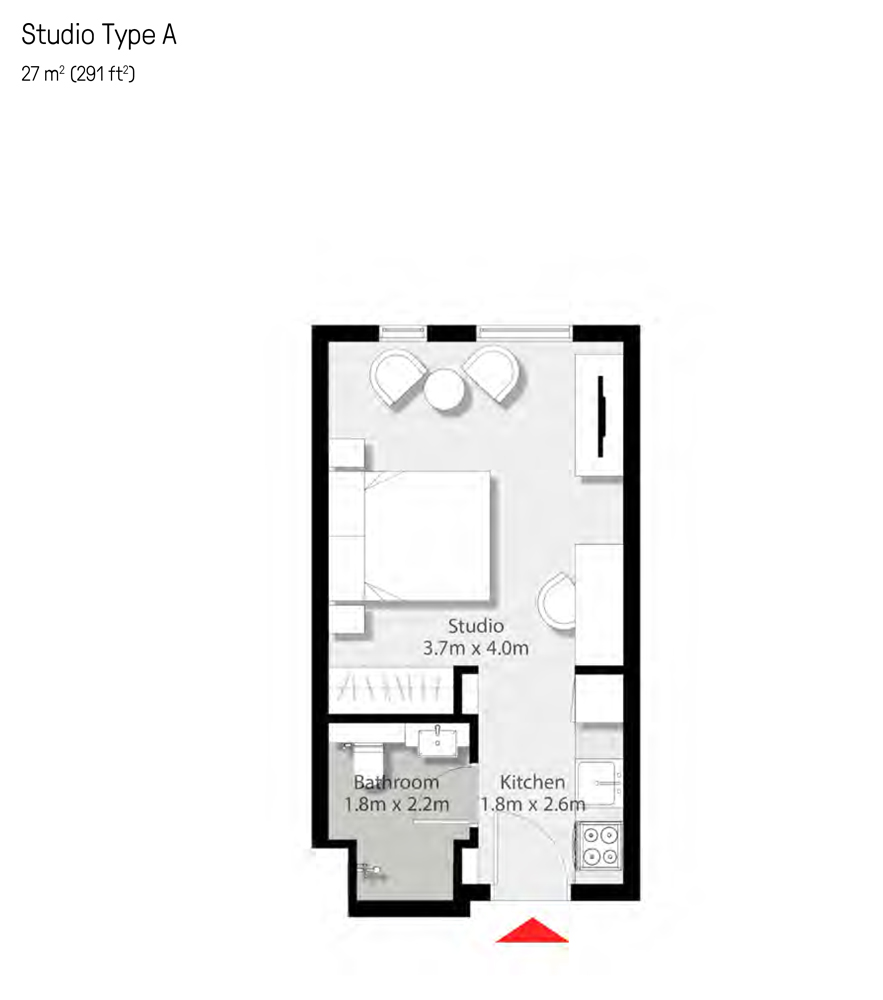 The Riff Apartments floor plan 1