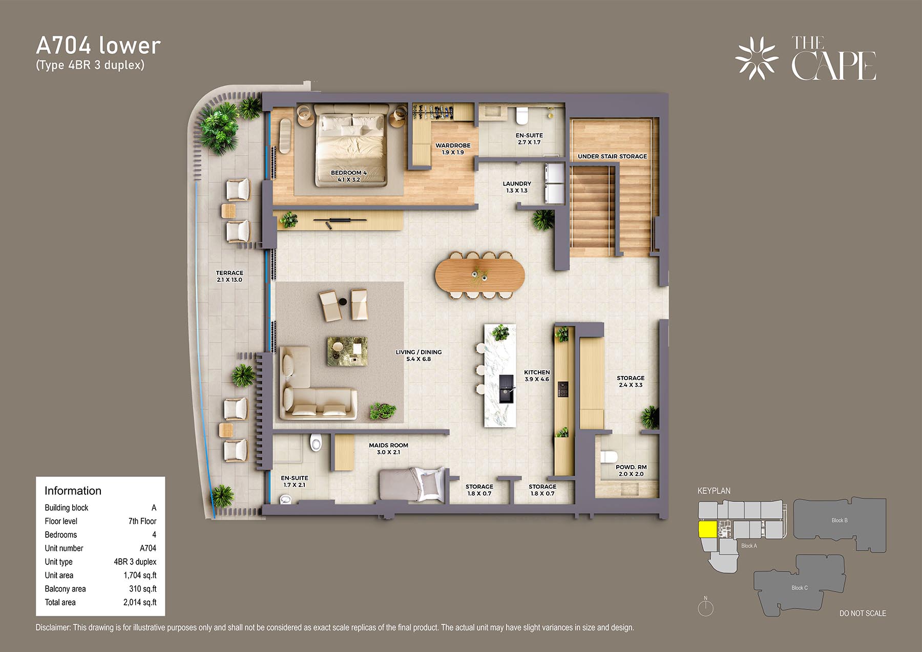 The Cape at Al Barari floor plan 4