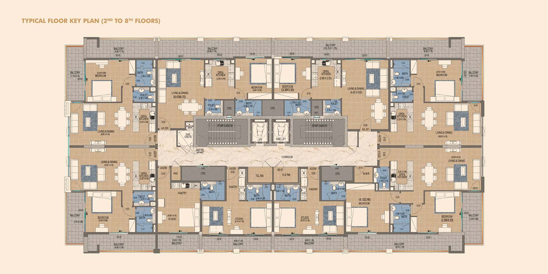 Purvanchal Triana Residences floor plan 3