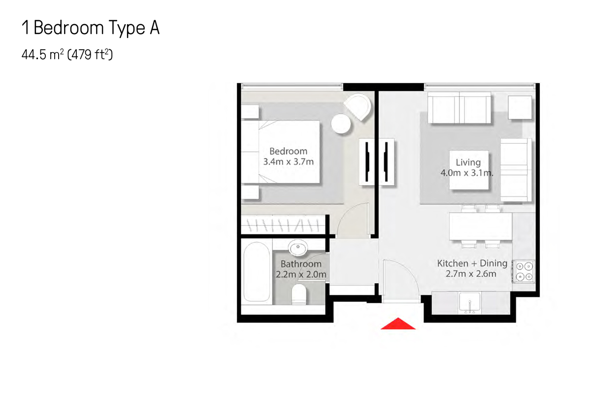 The Solo Apartments floor plan 2