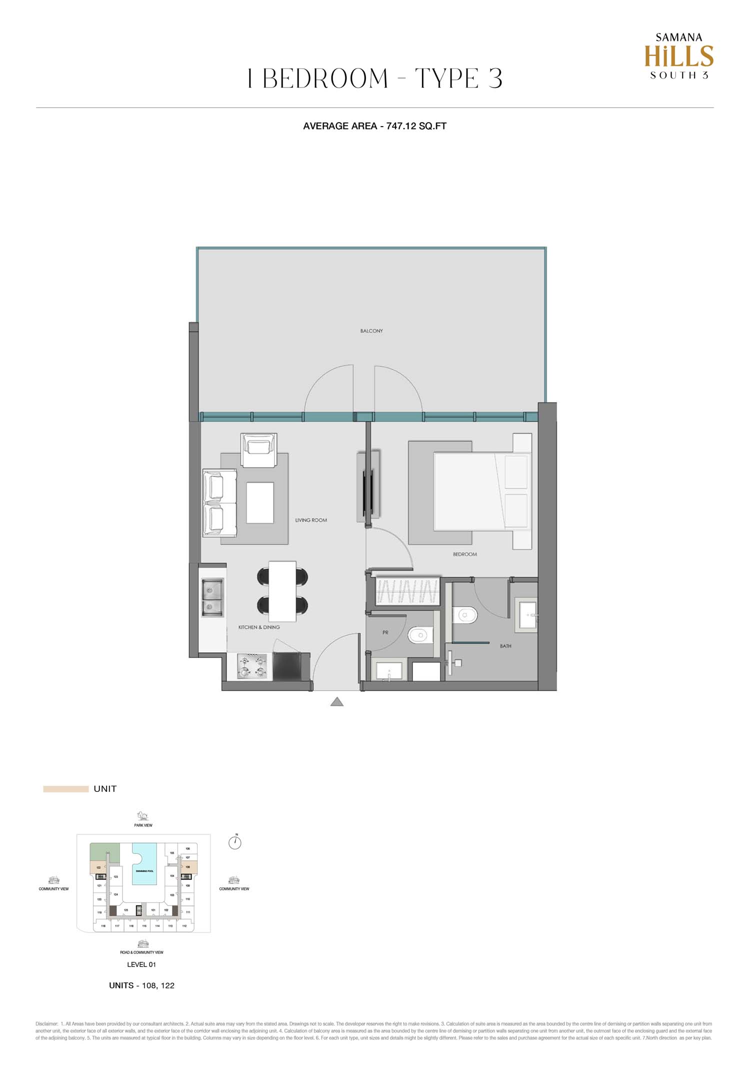 Samana Hills South 3 floor plan 2