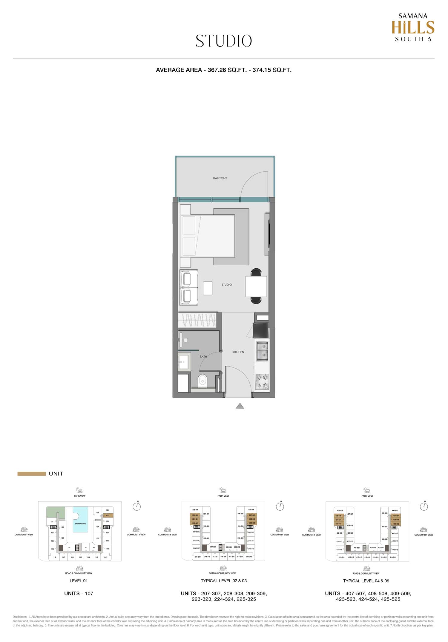 Samana Hills South 3 floor plan 1