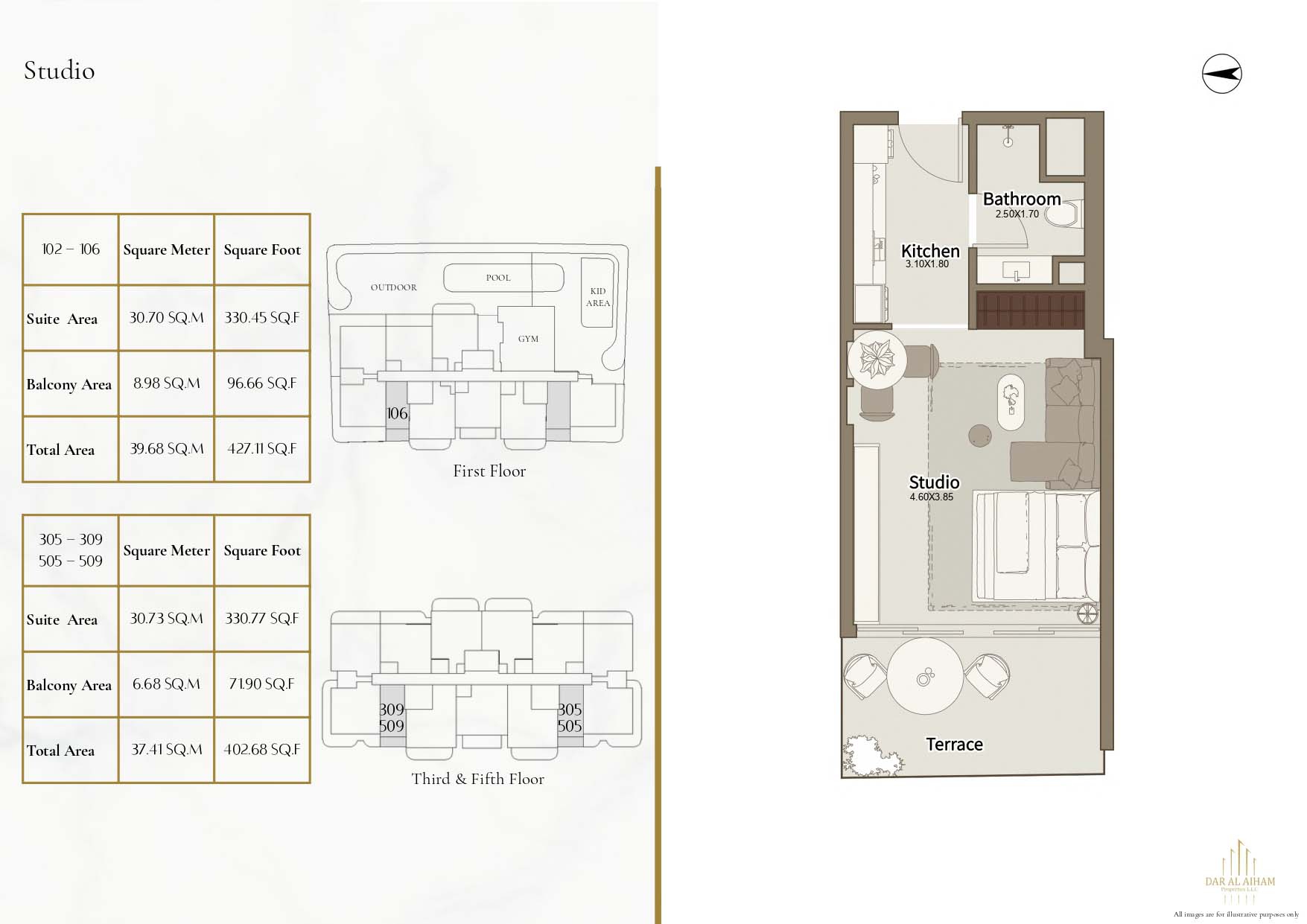 Dar Al Aiham One floor plan 1