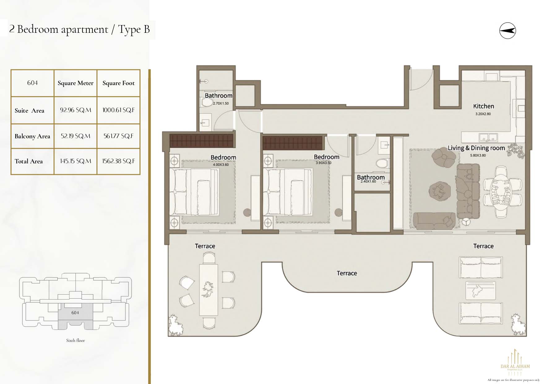 Dar Al Aiham One floor plan 3