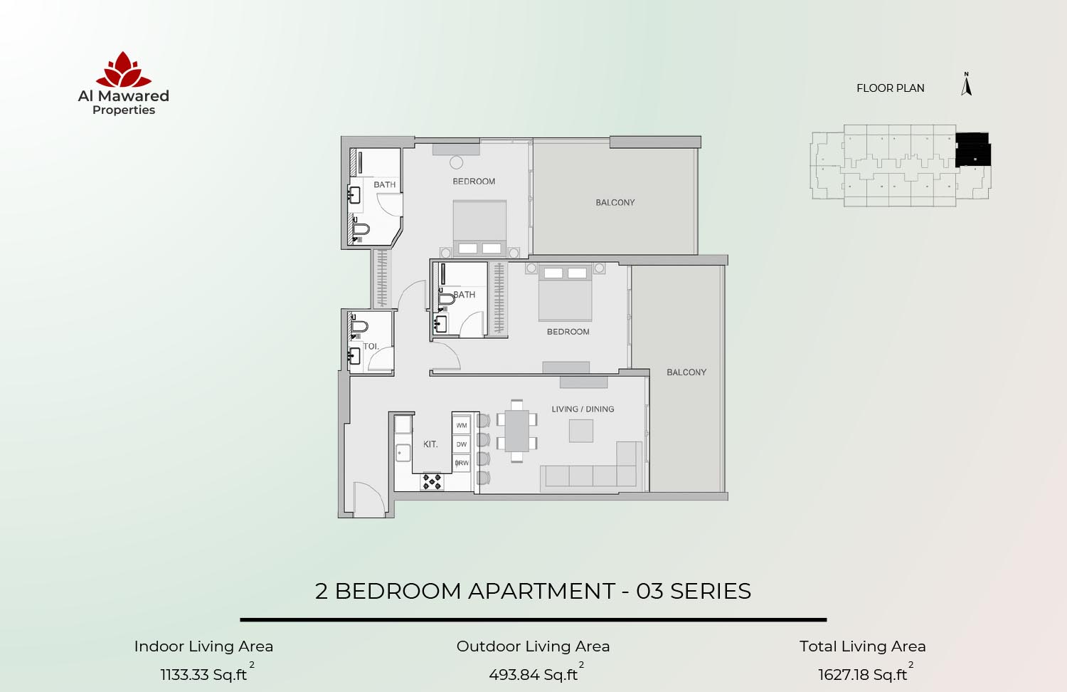 Barari Parkview by Al Mawared floor plan 3