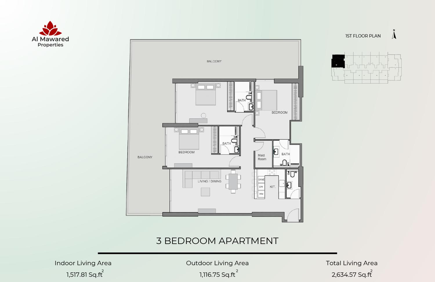 Barari Parkview by Al Mawared floor plan 4