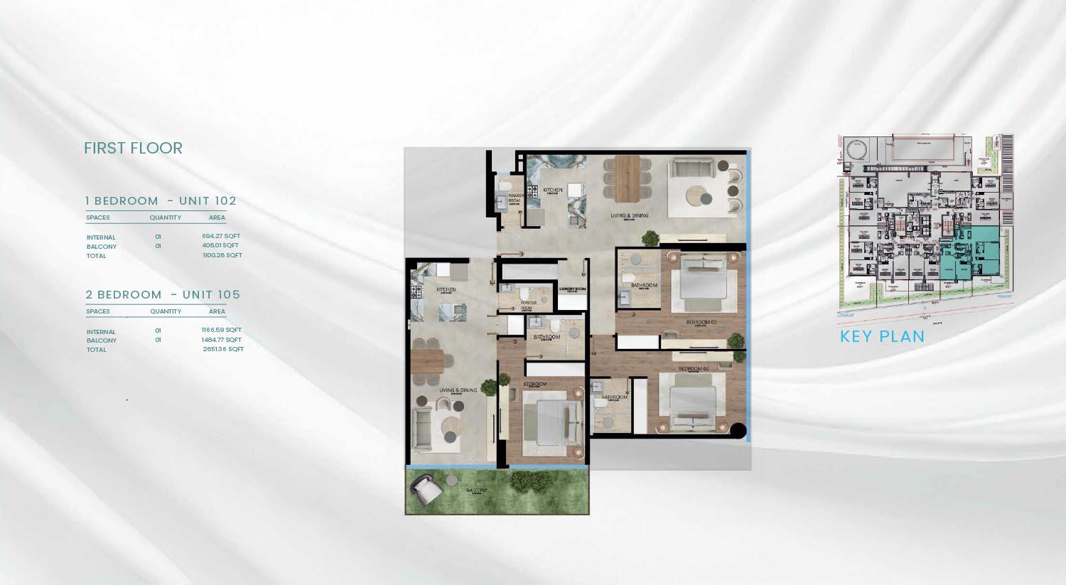 Vayla Residences at Dubai Islands floor plan 1
