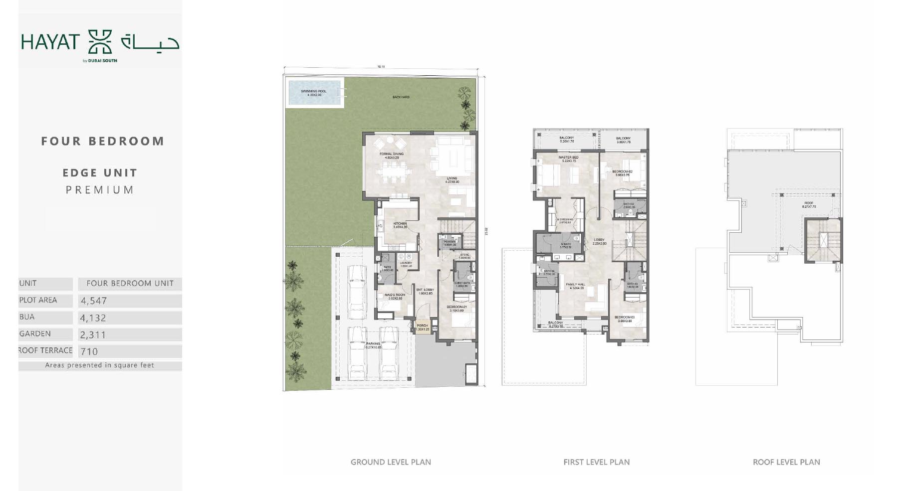 Hayat 5 at Dubai South floor plan 2