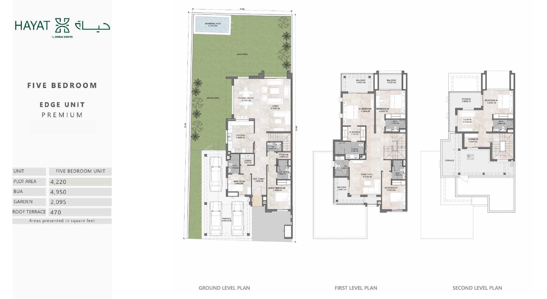 Hayat 5 at Dubai South floor plan 3