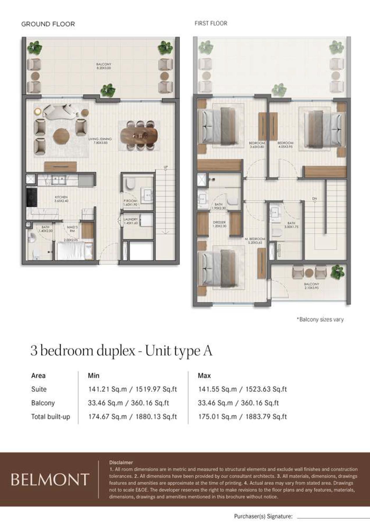 Belmont at Town Square floor plan 4
