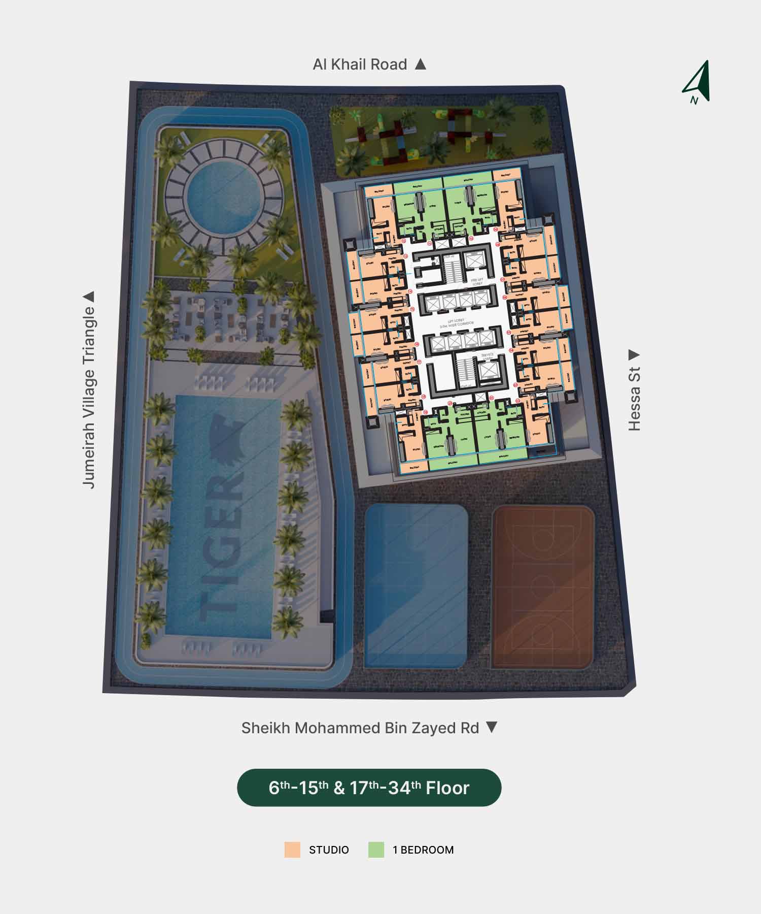 Auresta at JVC floor plan 1