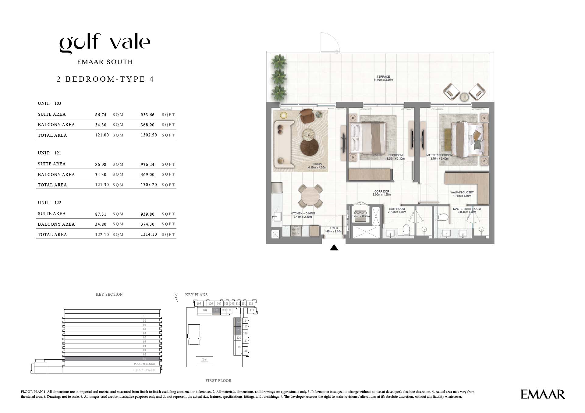 Golf Vale at Emaar South floor plan 2