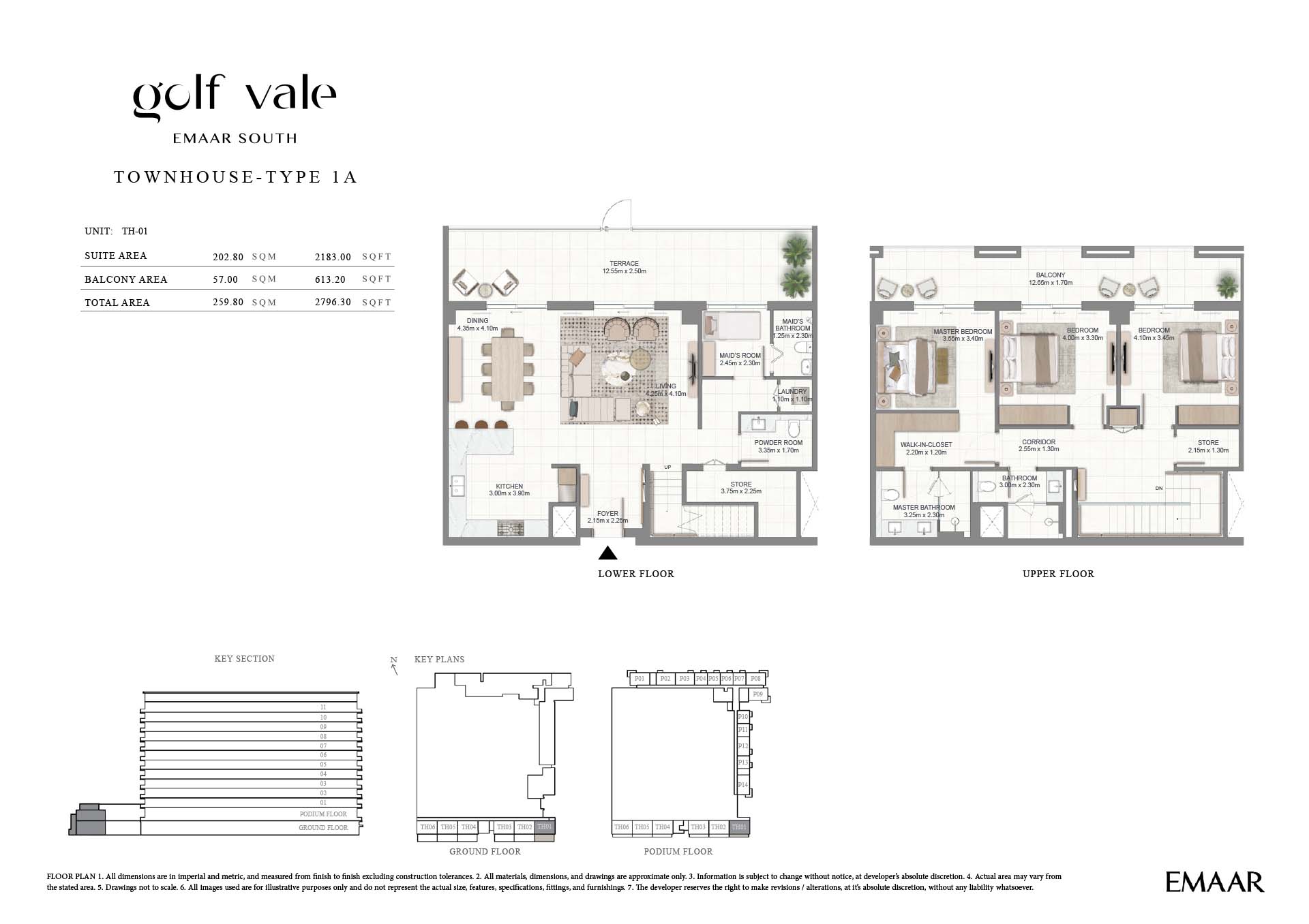 Golf Vale at Emaar South floor plan 4