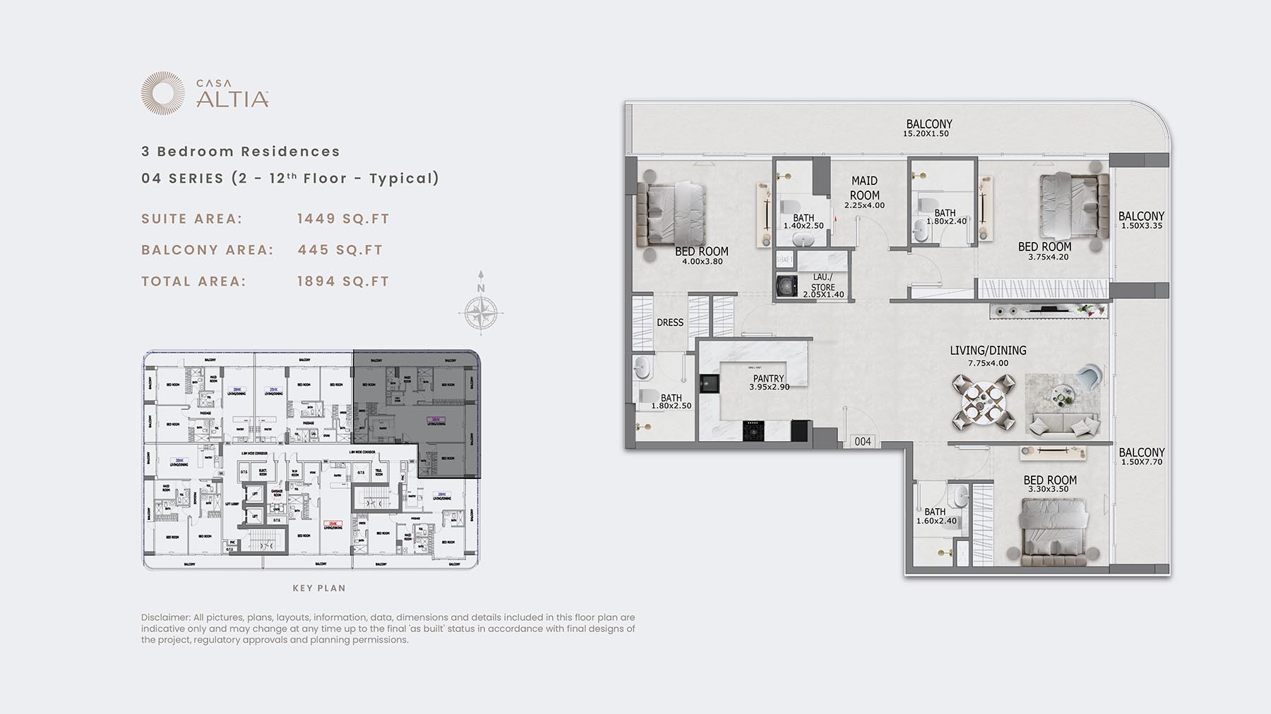 Casa Altia at Al Furjan floor plan 4