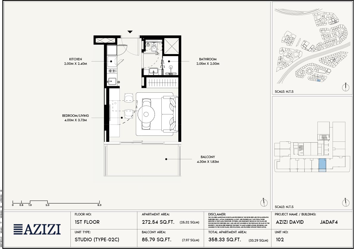 Azizi David floor plan 1