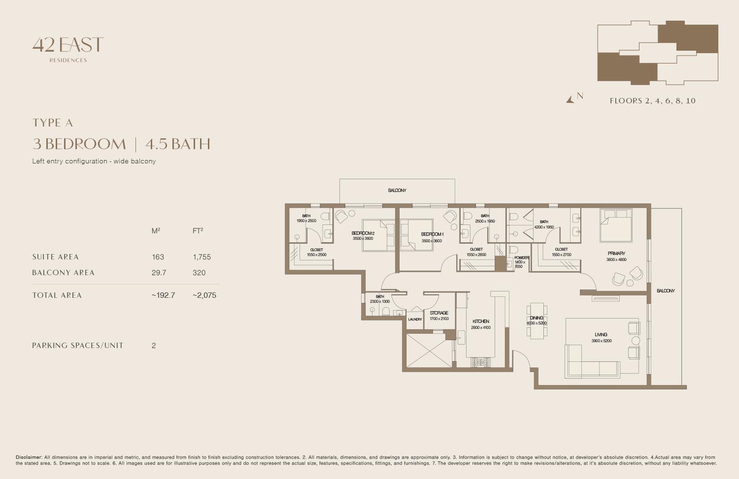 42 East Residences floor plan 2