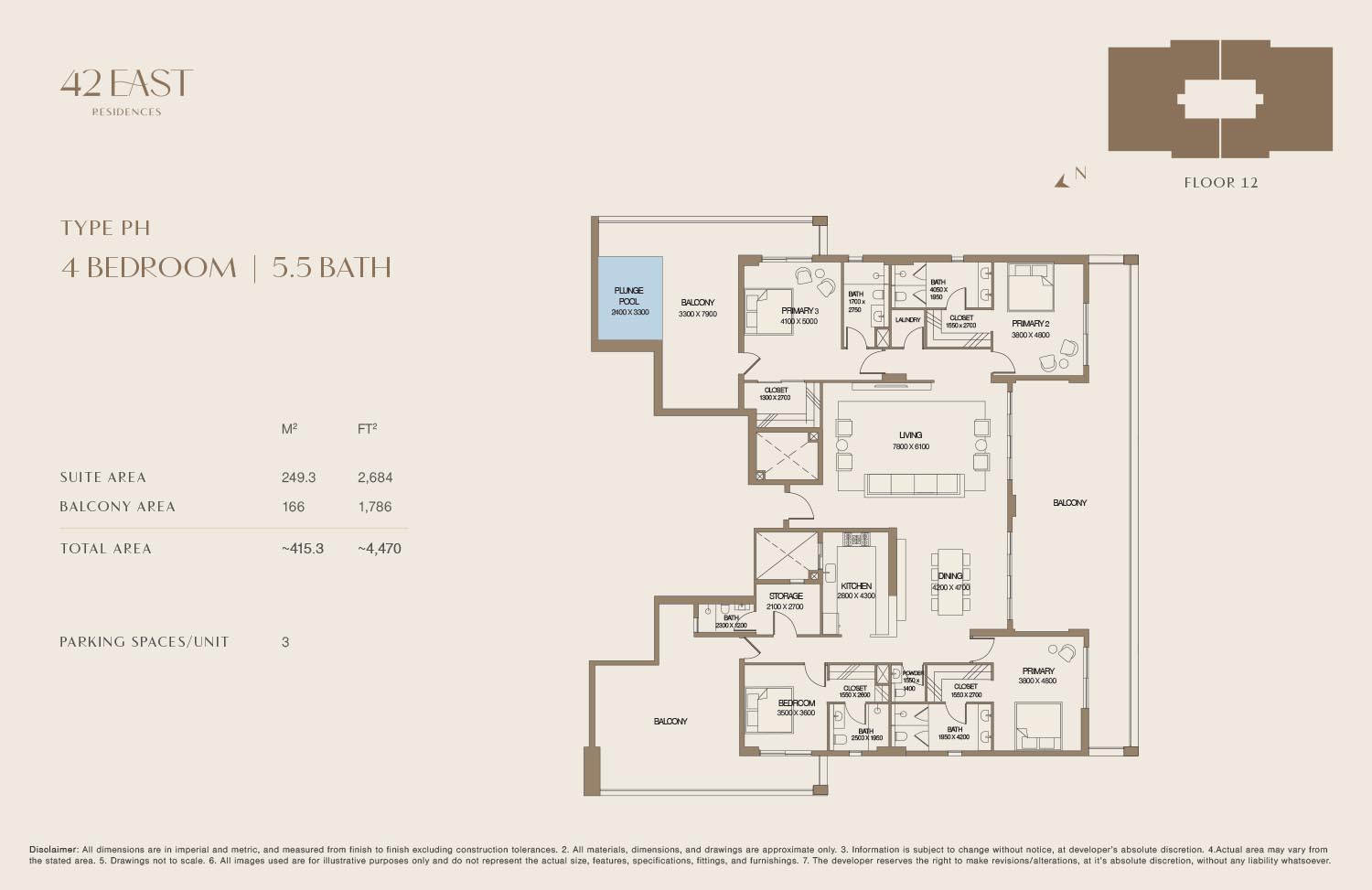42 East Residences floor plan 1