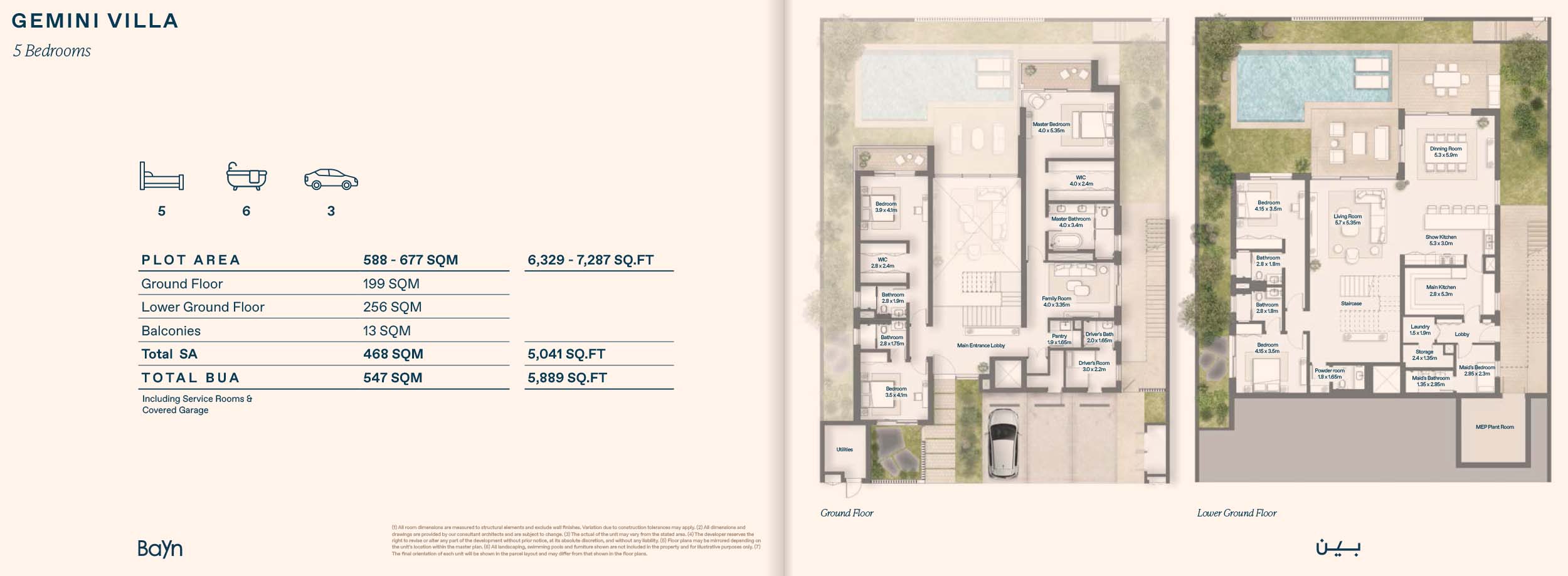 Views 3 at Bayn floor plan 5