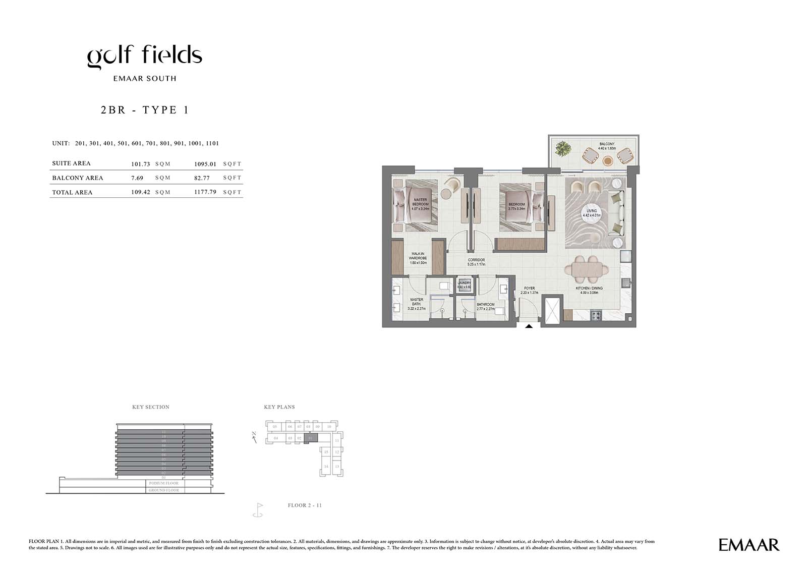 Golf Field at Emaar South floor plan 2