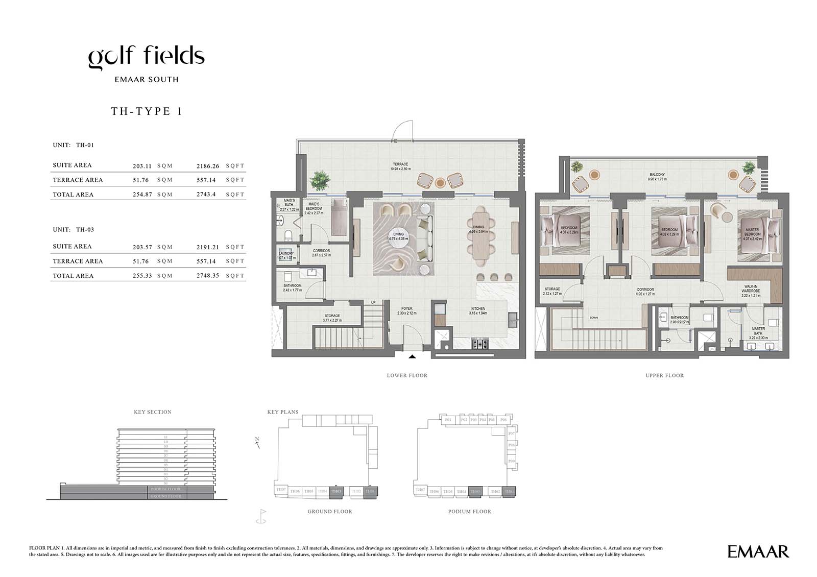 Golf Field at Emaar South floor plan 4