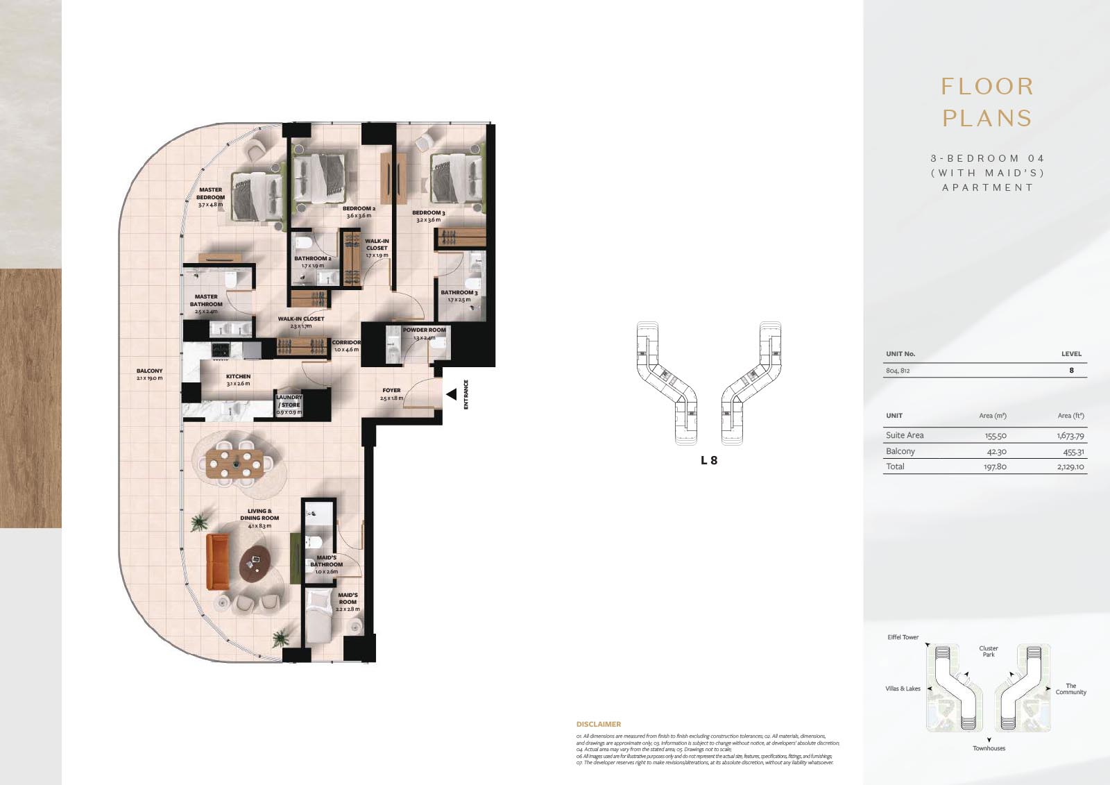 Cascada 2 at Waada floor plan 3
