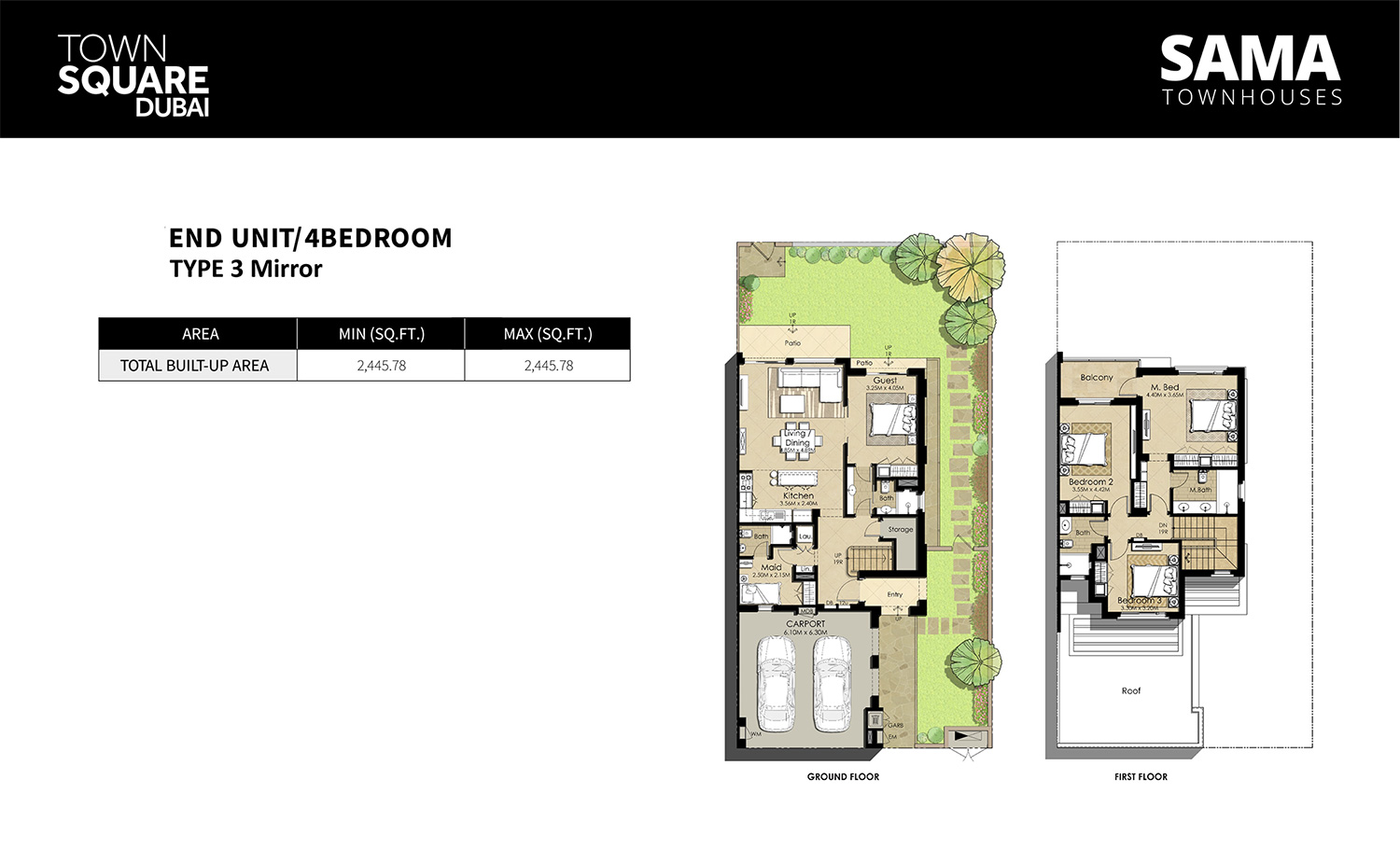 Sama Townhouses floor plan 3