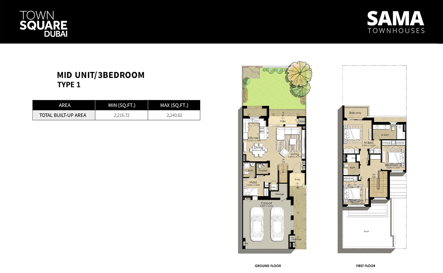 Sama Townhouses floor plan 1