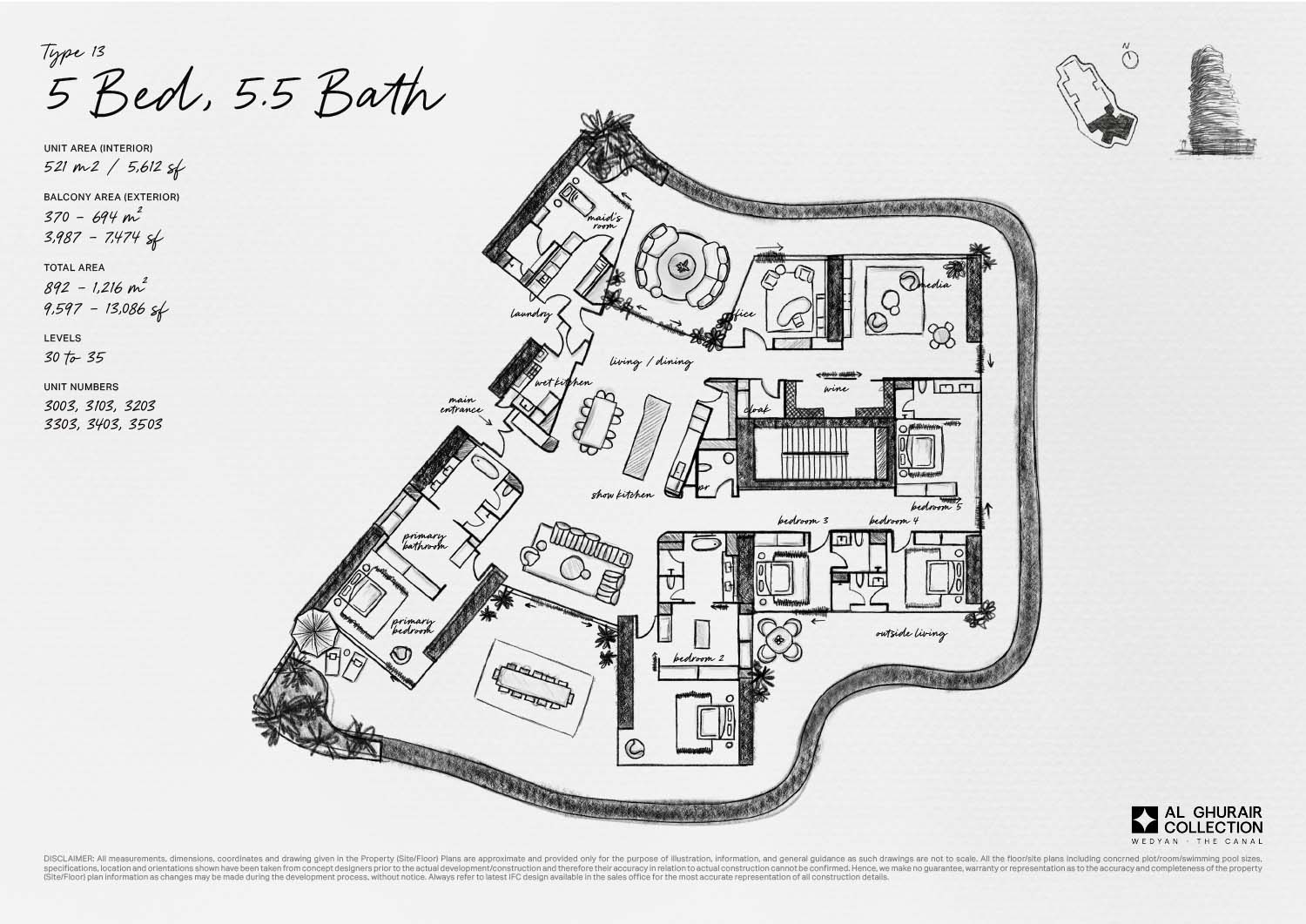 Wedyan at Business Bay floor plan 3