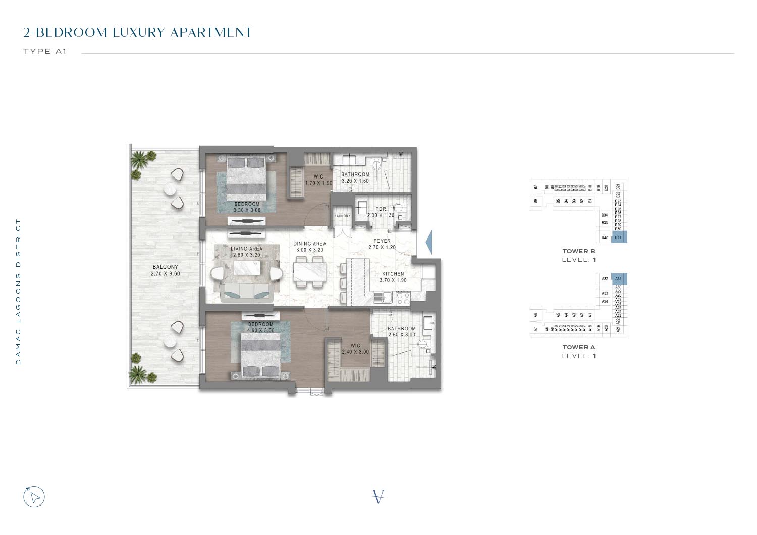Valencia at Damac Lagoons floor plan 3