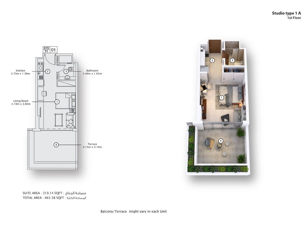 Fawad Azizi Residence floor plan 1