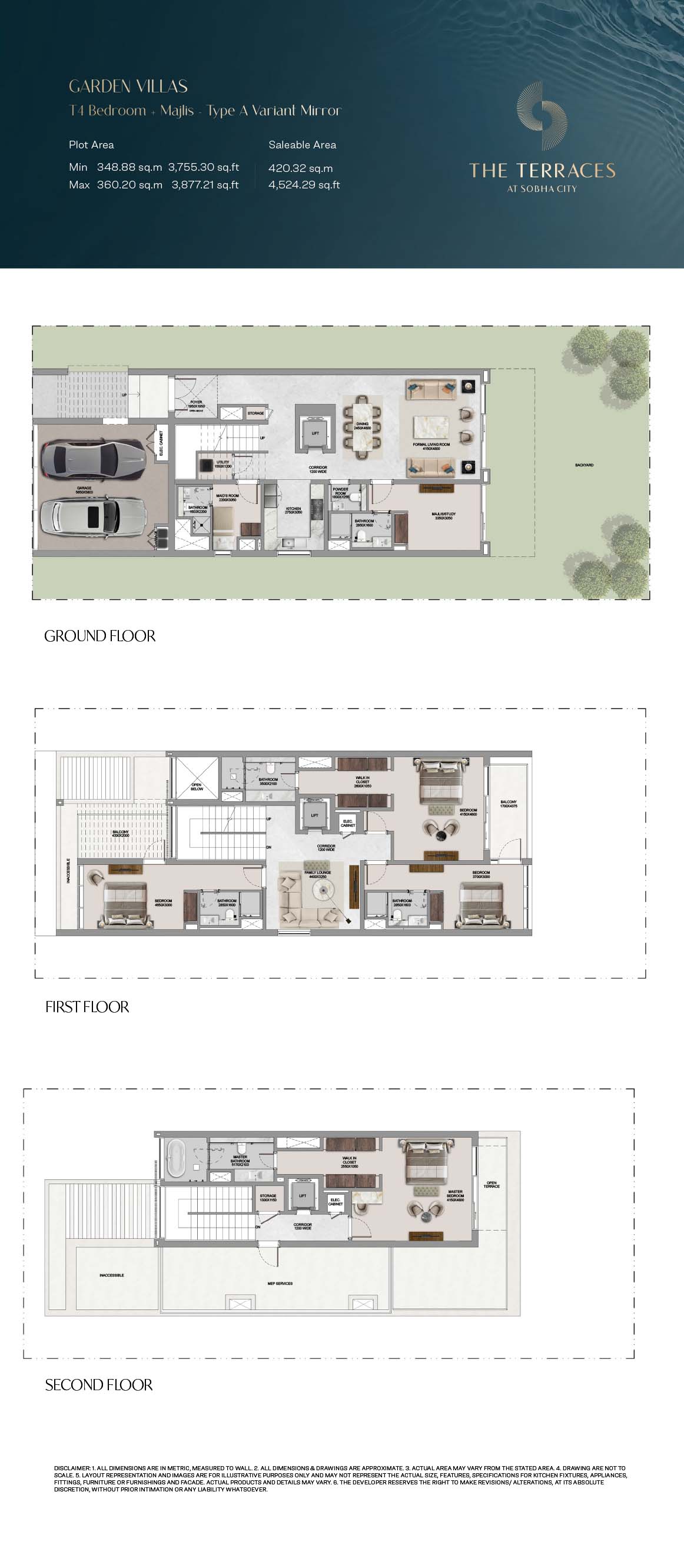 The Terraces at Sobha City floor plan 2