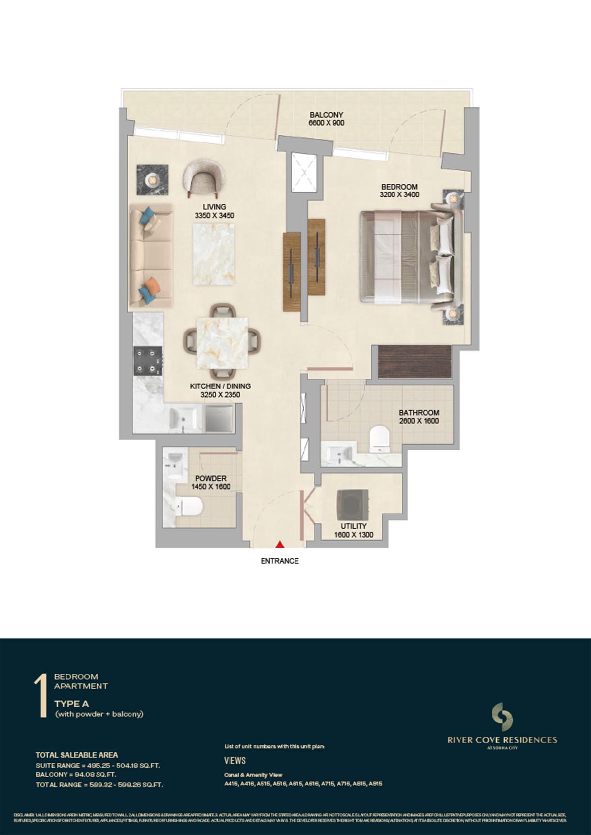 Sobha City Abu Dhabi floor plan 1
